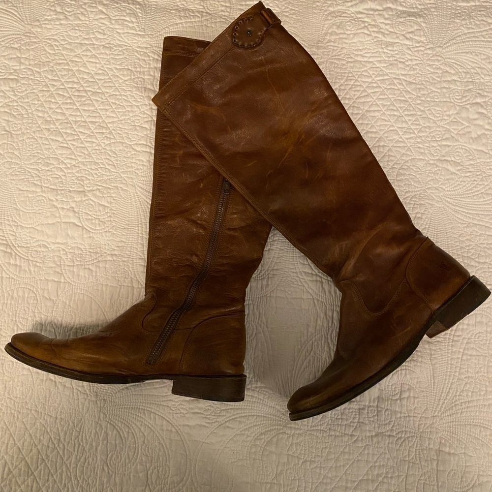 Frye Boots Brown Tall Size 8B